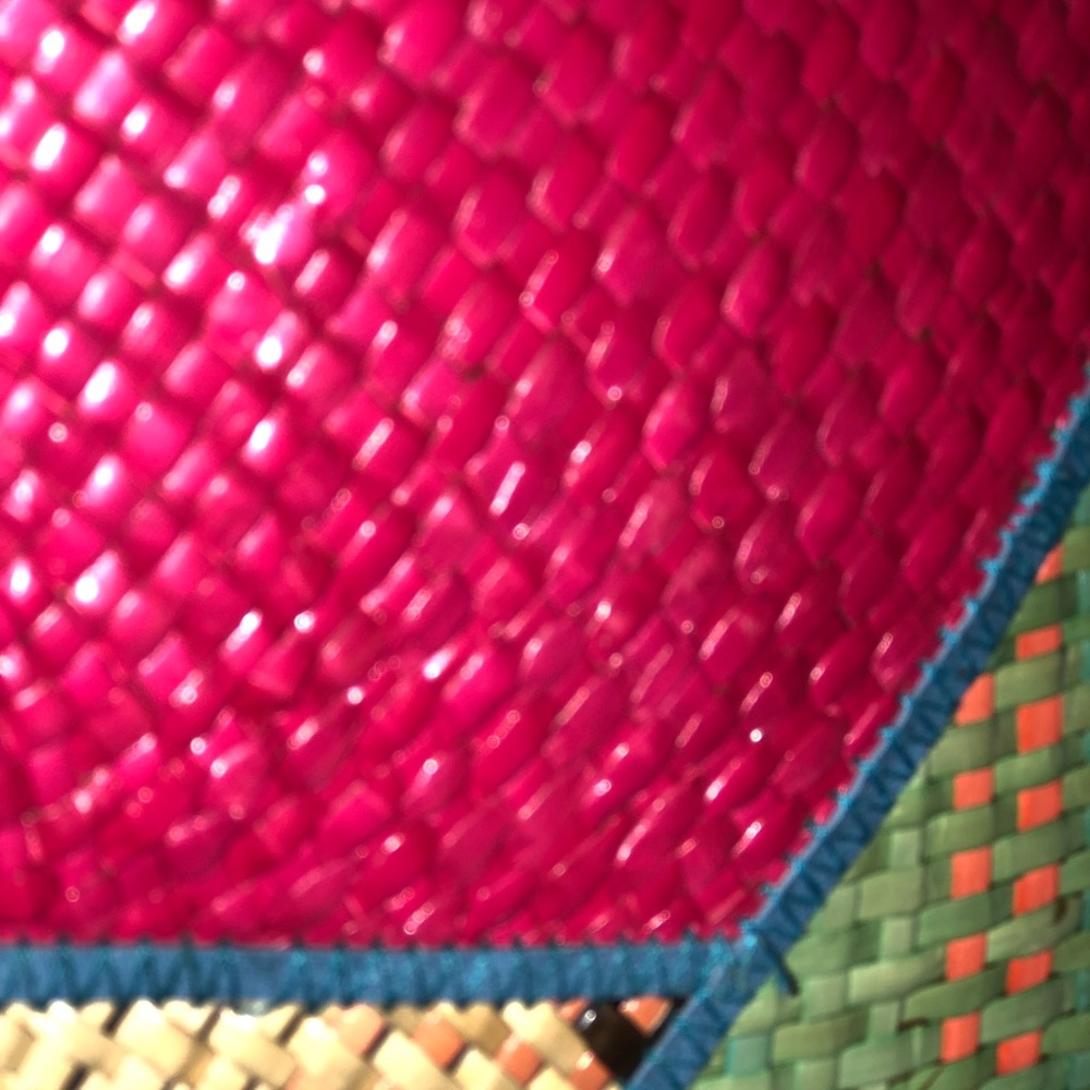 Multi Color Straw Bag - Picture 3 of 3